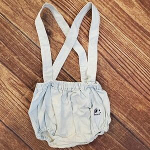 Loud striped baby romper with crossed straps sz 18m